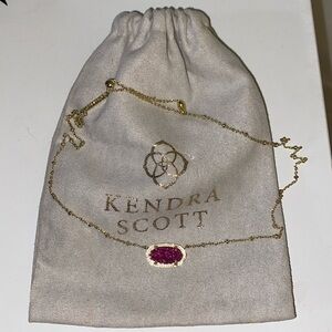 Kendra Scott Elisa Gold pendant, pink
